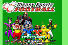 Disney Sports: Football (GBA)   © Konami 2002    1/3