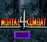 Mortal Kombat 4 (GBC)   © Midway 1998    1/3