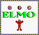 Sesame Street: Elmo's ABCs (GBC)   © Ubisoft 1999    1/3