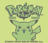 Pokmon Yellow: Special Pikachu Edition (GB)   © Nintendo 1998    1/3