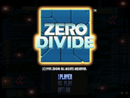 Zero Divide (PS1)   © Ocean 1995    1/4
