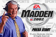 Madden NFL 2002 (GBA)   © EA 2001    1/3