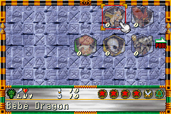 Yu-Gi-Oh! Dungeon Dice Monsters (GBA)   © Konami 2001    2/3