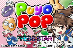 Puyo Pop (GBA)   © Sega 2001    1/4