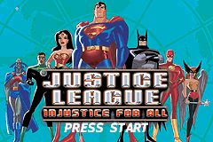 Justice League: Injustice For All (GBA)   © Midway 2002    1/3