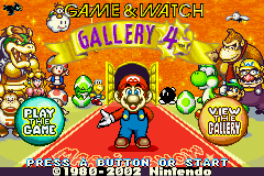 Game & Watch Gallery Advance (GBA)   © Nintendo 2002    1/3