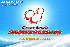 Disney Sports: Snowboarding (GBA)   © Konami 2003    1/3