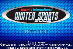 ESPN International Winter Sports (GBA)   © Konami 2002    1/3