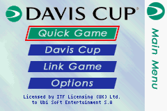 Davis Cup (GBA)   © Ubisoft 2002    1/3
