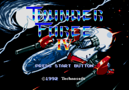 Thunder Force IV (SMD)   © Technosoft 1992    1/5