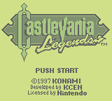 Castlevania: Legends (GB)   © Konami 1997    1/3
