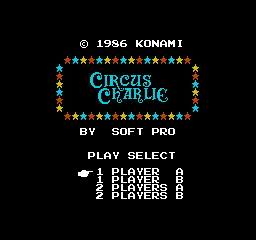 Circus Charlie (NES)   © Soft Pro 1986    1/3