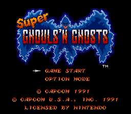 Super Ghouls 'N Ghosts (SNES)   © Capcom 1991    1/3