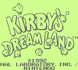 Kirby's Dream Land (GB)   © Nintendo 1992    1/3