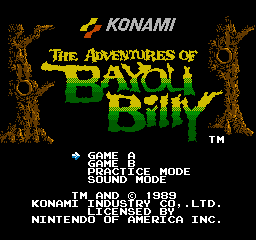 The Adventures Of Bayou Billy (NES)   © Konami 1988    1/3