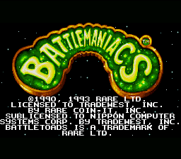 Battletoads In Battlemaniacs (SNES)   © Tradewest 1993    1/4