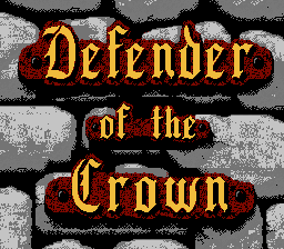 Defender Of The Crown (NES)   © Palcom 1989    1/3