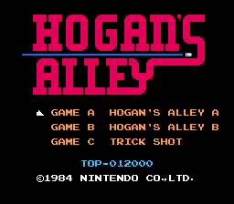 Hogan's Alley (NES)   © Nintendo 1984    1/3
