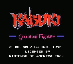 Kabuki: Quantum Fighter (NES)   © HAL Laboratory 1990    1/3