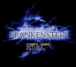 Mary Shelley's Frankenstein (SNES)   © Sony Imagesoft 1994    1/3