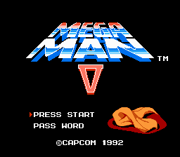 Mega Man 5 (NES)   © Capcom 1992    1/3