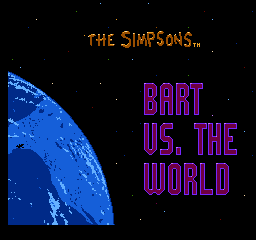 The Simpsons: Bart Vs. The World   © Acclaim 1991   (NES)    1/3