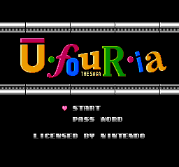 Ufouria: The Saga (NES)   © SunSoft 1991    1/3