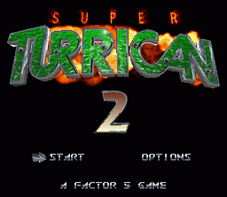 Super Turrican 2 (SNES)   © Ocean 1995    1/4