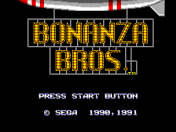 Bonanza Bros. (SMS)   © Sega 1991    1/3