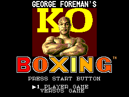 George Foreman's KO Boxing (SMS)   © Flying Edge 1992    1/3