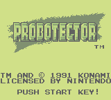 Probotector (GB)   © Palcom 1992    1/3