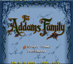The Addams Family (SNES)   © Ocean 1992    1/5