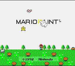 Mario Paint (SNES)   © Nintendo 1992    1/7