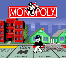 Monopoly (SNES)   © Tomy 1992    1/3