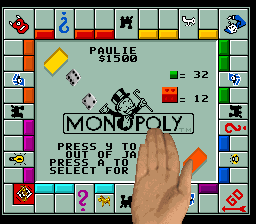 Monopoly (SNES)   © Tomy 1992    3/3