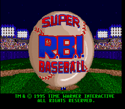 Super R.B.I. Baseball (SNES)   © Time Warner 1995    1/3