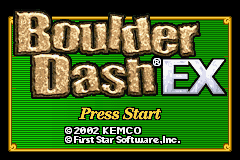 Boulder Dash EX (GBA)   © Kemco 2002    1/3