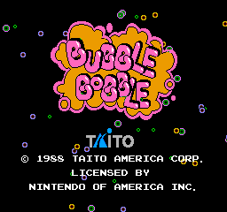 Bubble Bobble (NES)   © Taito 1988    1/3