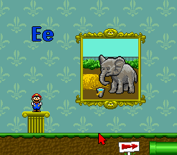 Mario's Early Years: Fun With Letters (SNES)   © The Software Toolworks 1994    3/4