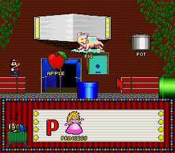 Mario's Early Years: Fun With Letters (SNES)   © The Software Toolworks 1994    4/4