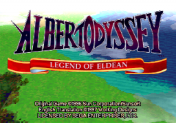Albert Odyssey: Legend Of Eldean (SS)   © SunSoft 1996    1/8