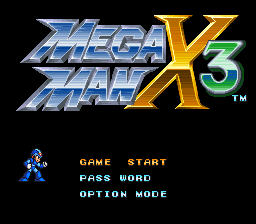 Mega Man X3 (SNES)   © Capcom 1995    1/4