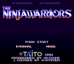 The Ninja Warriors Again (SNES)   © Taito 1994    1/3