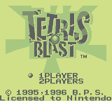 Tetris Blast (GB)   © Nintendo 1995    1/3