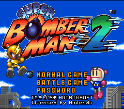 Super Bomberman 2 (SNES)   © Hudson 1994    1/4