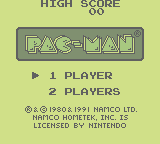 Pac-Man (GB)   © Namco 1990    1/3