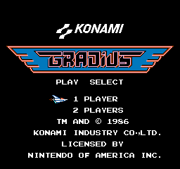Gradius (NES)   © Konami 1986    1/3