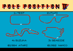 Pole Position II   © Atari Corp. 1987   (7800)    1/3