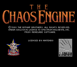 The Chaos Engine (SNES)   © MicroProse 1993    1/4