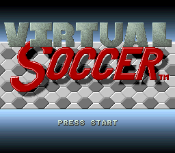 Virtual Soccer (SNES)   © Hudson 1994    1/3